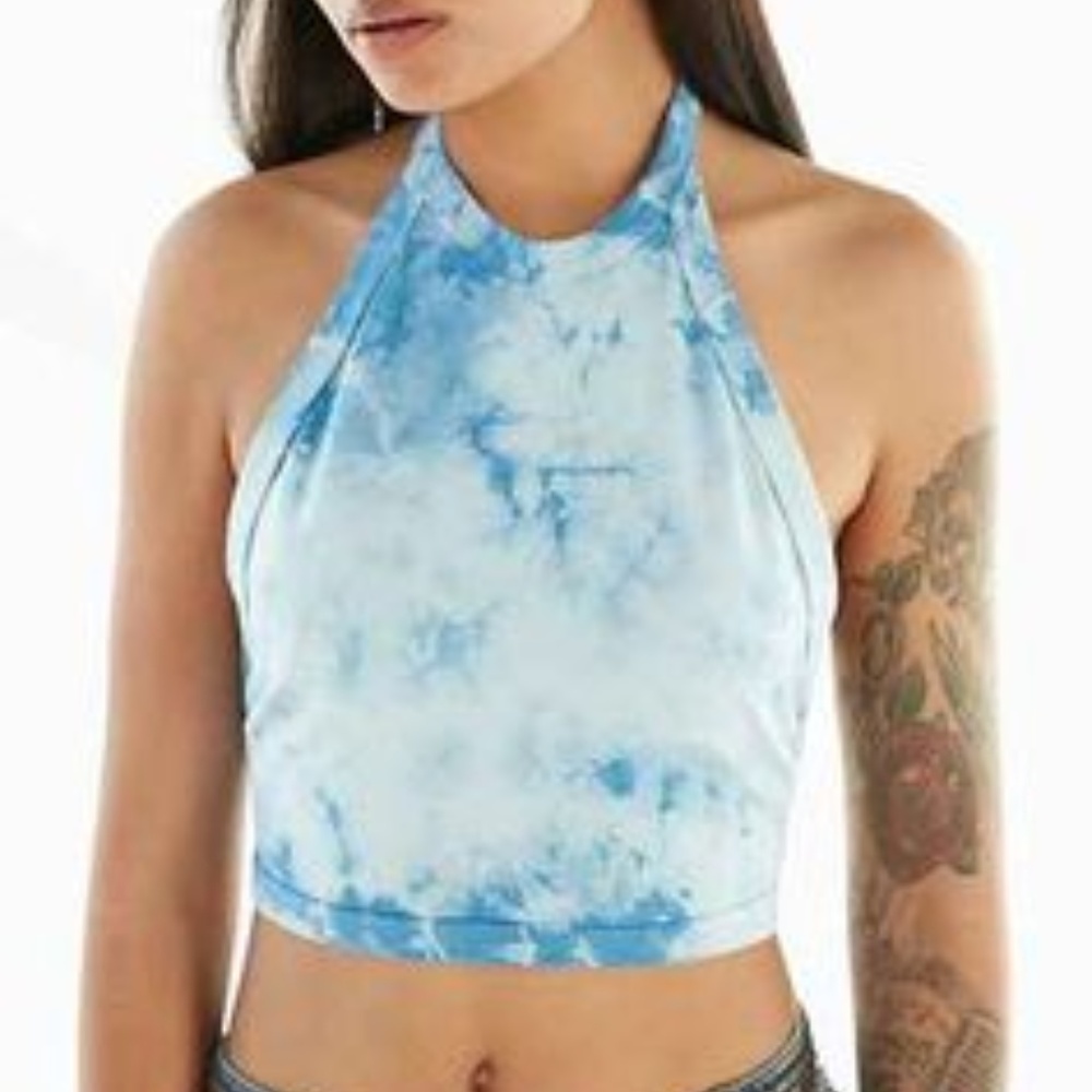 Urban Outfitters tie dye tie back tank